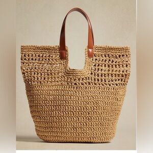 NWT banana republic straw bag